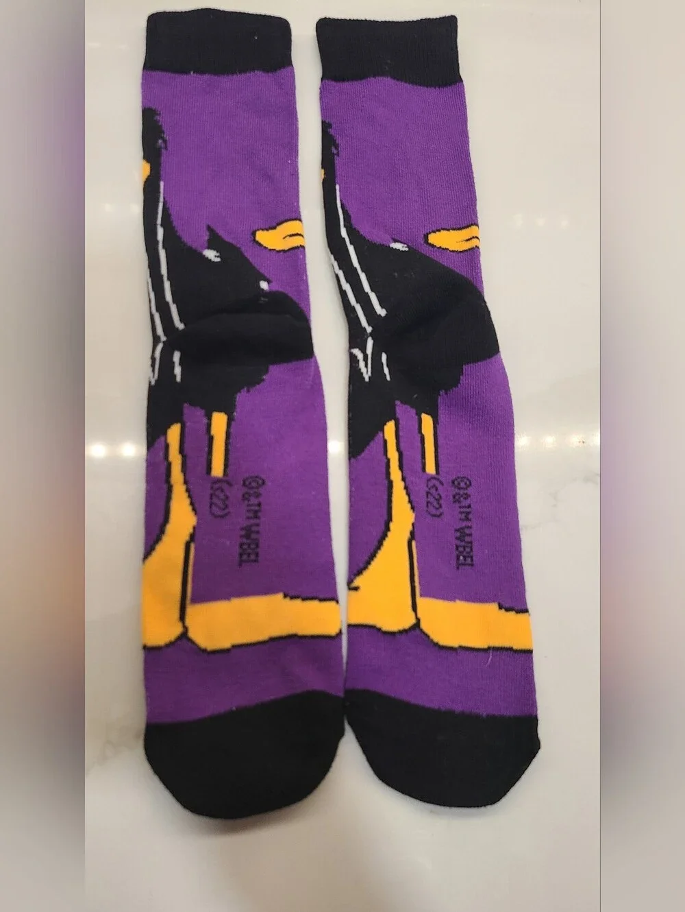Purple Daffy Duck Men's Socks